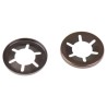 RS PRO Enamelled Stainless Steel Open Push-On Fastener for 12 mm Shaft 172-408
