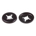 RS PRO Enamelled Steel Open Push-On Fastener for 3 mm Shaft 172-420