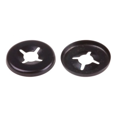 RS PRO Enamelled Steel Open Push-On Fastener for 3 mm Shaft 172-420
