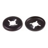 RS PRO Enamelled Steel Open Push-On Fastener for 3 mm Shaft 172-420