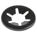 RS PRO Enamelled Steel Open Push-On Fastener for 6.35 mm Shaft 172-458