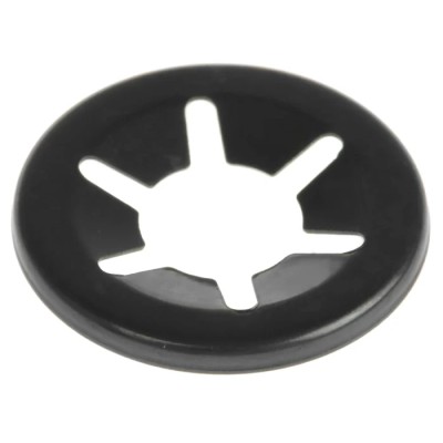 RS PRO Enamelled Steel Open Push-On Fastener for 6.35 mm Shaft 172-458