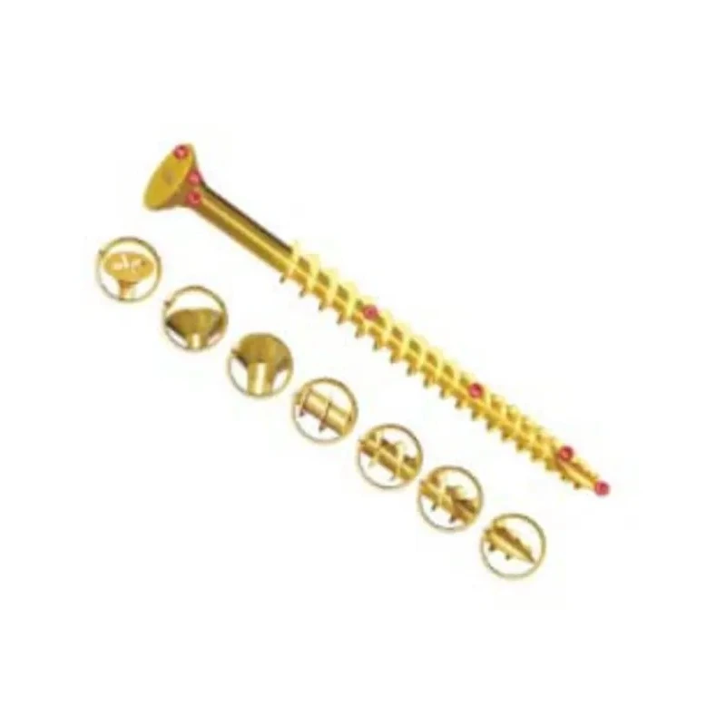 UNIFIX VORTEX Pozidriv Double Countersunk Steel Wood Screw Yellow Waxed Zinc 5 mm Thread 70 mm Length ZZV60238CE