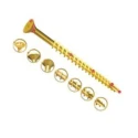 UNIFIX VORTEX Pozidriv Double Countersunk Steel Wood Screw Zinc Yellow Waxed 6 mm Thread 80 mm Length ZZV60244CE