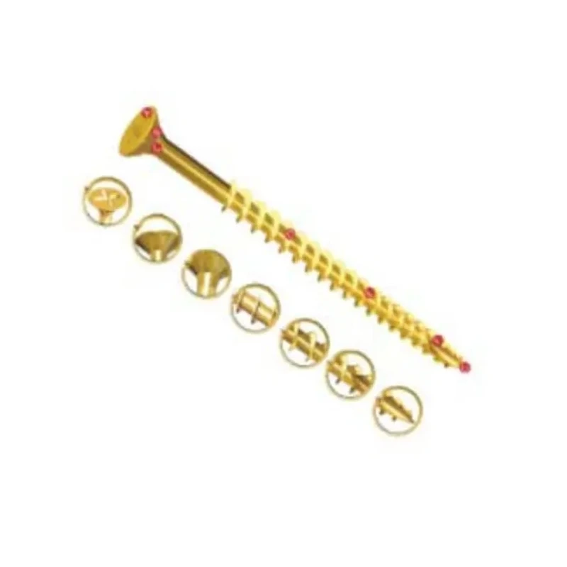 UNIFIX VORTEX Pozidriv Double Countersunk Steel Wood Screw Zinc Yellow Waxed 6 mm Thread 80 mm Length ZZV60244CE
