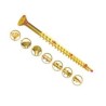 UNIFIX VORTEX Pozidriv Double Countersunk Steel Wood Screw Zinc Yellow Waxed 6 mm Thread 80 mm Length ZZV60244CE