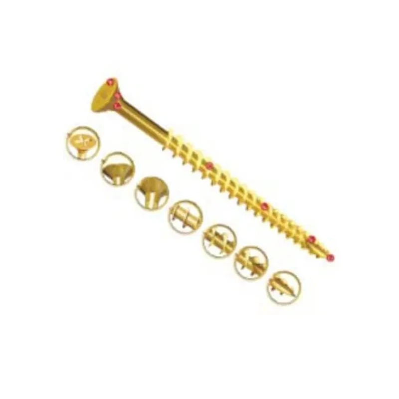 UNIFIX VORTEX Pozidriv Double Countersunk Steel Wood Screw Yellow Waxed Zinc 6 mm Thread 100 mm Length ZZV60245CE