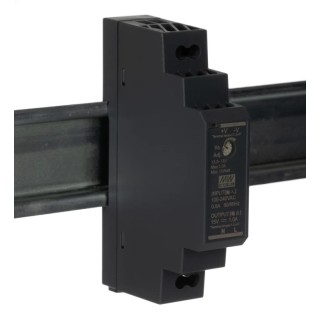 MEAN WELL Ultra Slim Switched Mode DIN Rail Power Supply 85-370V AC/DC Input 15V DC, 1A Output, 15W HDR-15-15