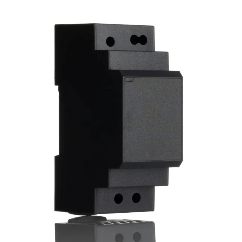 MEAN WELL Ultra Slim Switched Mode DIN Rail Power Supply 264V AC/370V DC Input, 5V DC Output, 3A, 15W HDR-30-5