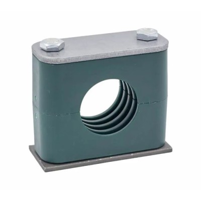 RS PRO Polypropylene Tube Clamp for 6 mm OD Tube with Steel Weld Plate and Zinc Plated Steel Top Plate 145-9753