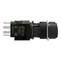 Schneider Electric Harmony XB6 Series Illuminated Push Button Switch, Slide Operation, Panel Mount, 18 mm Cutout XB6AW3B1B