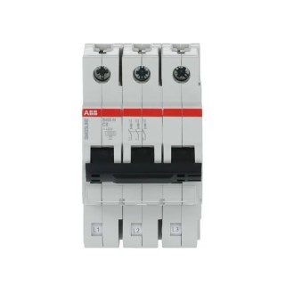 ABB SMISSLINE TP S400M Miniature Circuit Breaker, 3-Pole, 6A, Type C, 400V AC, 250V DC, 10 kA 2CCS573001R0064 - S401MC6