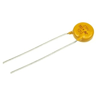 Vishay Metal Oxide Varistor 140 pF 10 A, Clamping Voltage 376 V, Varistor Voltage 430 V, Disc Radial Mount VDRS07H275BSE