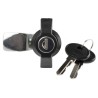 RS PRO Black Die Cast Zinc Alloy Over Moulded with Polyamide Cabinet Lock 8.5 mm Panel-to-Tongue 22.2 x 20.2 mm 146-1794