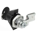 RS PRO Black Die Cast Zinc Alloy Over Moulded with Polyamide Cabinet Lock 8.5 mm Panel-to-Tongue 22.2 x 20.2 mm 146-1794
