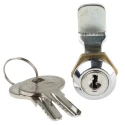 RS PRO Die Cast Zinc Cabinet Lock Chrome Finish 20 mm Panel-to-Tongue Depth Key Unlock 146-1803