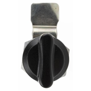 RS PRO Black Die Cast Zinc Cabinet Lock, 19.5 mm Panel-to-Tongue Depth, 16.2 x 14.2 mm Cutout, Knob Unlock 146-1811