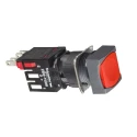 Schneider Electric Harmony XB6 Series Red Slide Push Button Switch, Panel Mount, 18 mm Cutout, SPDT, IP65, 250 V XB6CA45B