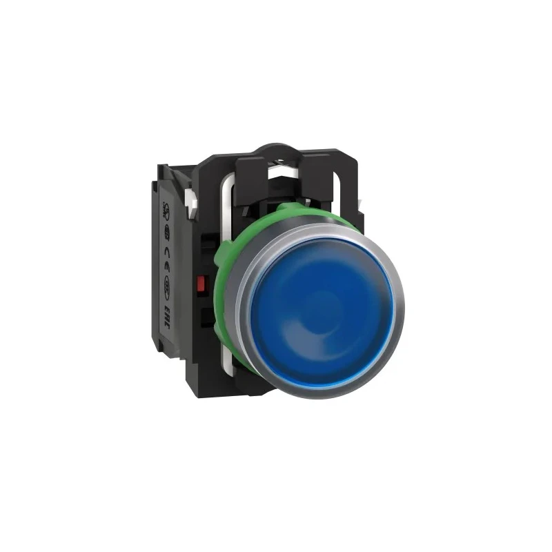 Schneider Electric Harmony XB5 Series Illuminated Push Button Switch, Slide Operation, Panel Mount, 22 mm Cutout XB5AW36G5
