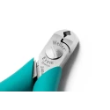 Weller Erem Flush ESD Safe Tip Cutter, 130mm Overall Length, 1.3mm Max Cutting Capacity, Special Steel Jaw 2404E