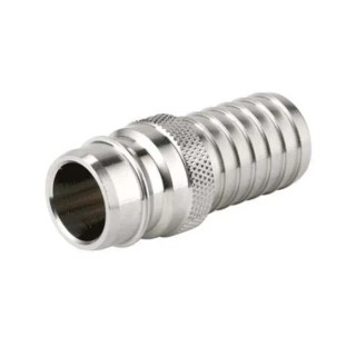 Nito Stainless Steel Hose Connector 3/4 in Male, Acid-Proof AISI-316L, 25 bar Pressure, Model 64600A3