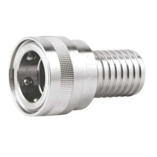 Nito Stainless Steel Hose Connector 1 in ID, 25 bar Maximum Operating Pressure 7450SA3