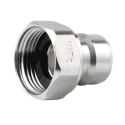 Nito Stainless Steel Hose Connector 1 in ID, BSP Connection, 25 bar Pressure, Model 74610A3