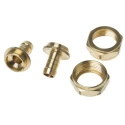 RS PRO Brass Hose Connector 0.5 in Inside Diameter, 1 in BSP Male Thread, 25 bar Maximum Pressure 146-3063