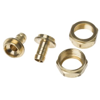 RS PRO Brass Hose Connector 0.5 in Inside Diameter, 1 in BSP Male Thread, 25 bar Maximum Pressure 146-3063