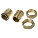 RS PRO Brass Hose Connector 2.01 in ID, BSP Male Thread, 25 Bar Pressure, 80°C Max Operating Temperature 146-3067