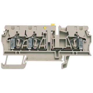 Weidmüller ZTR Series Test Disconnect Terminal Block Brown 2.5mm² 1-Level Clamp Connection 500V 20A 8731720000