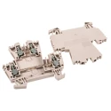Weidmüller Feed Through Terminal Block, Dark Beige, 2.5mm² Cable CSA, 2-Level, Screw Termination, 32A Current 1041100000