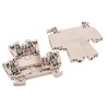 Weidmüller Feed Through Terminal Block, Dark Beige, 2.5mm² Cable CSA, 2-Level, Screw Termination, 32A Current 1041100000