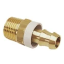 Legris Brass Pneumatic Quick Connect Coupling 3/4 in Male R Thread 27mm Hose Barb Nickel Plated 0134 69 27