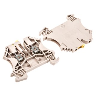 Weidmüller Test Disconnect Terminal Block Brown 2.5mm² 1-Level Screw Connection 500V 24A 1855610000