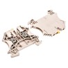 Weidmüller Test Disconnect Terminal Block Brown 2.5mm² 1-Level Screw Connection 500V 24A 1855610000