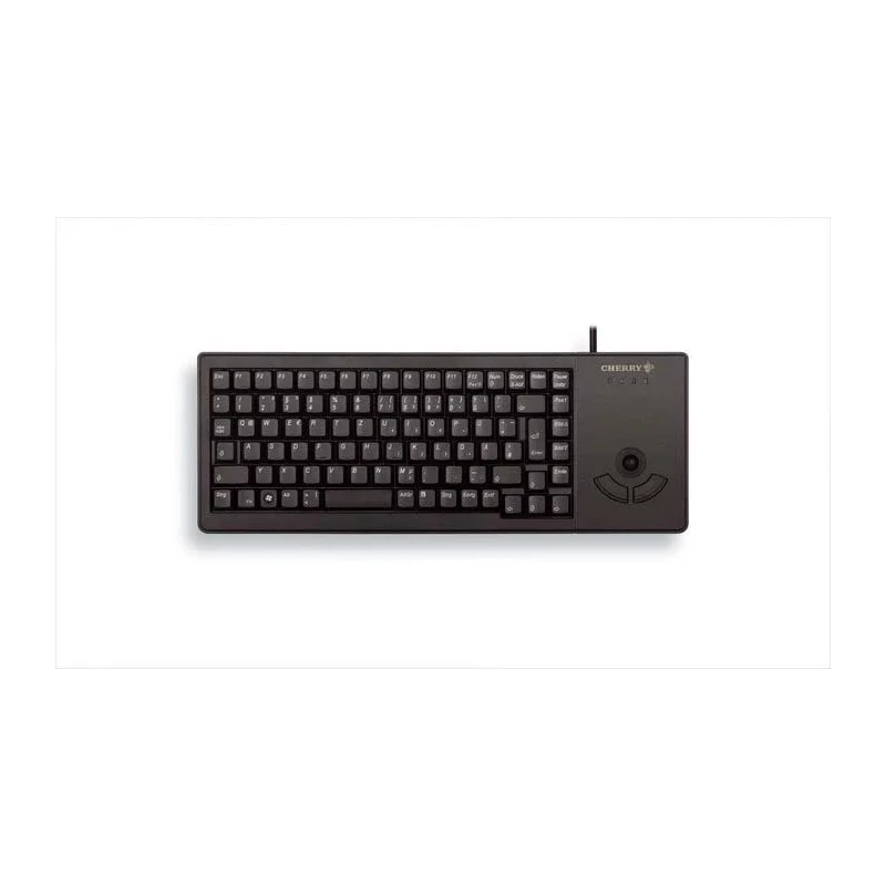 Cherry Wired USB Trackball Keyboard AZERTY Layout Black 374mm Width G84-5400LUMFR-2