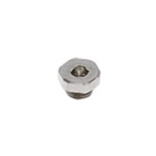 Legris 0222 Series Brass Plug Fitting for 6 mm Tube Size, G Thread Standard, 1/4 in Thread Size 0222 13 00