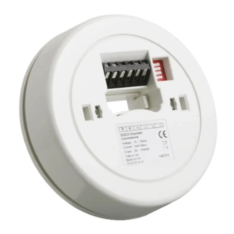Eaton Squashni G3 Series Electronic Sounder Surface Mount, IP21C, DC 28V, 5-Tone 90 dB @ 1m 666058FULL-0122X