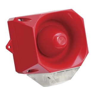Eaton Clear Sounder-Beacon Combination IP66 230V AC Wall Mount 110 dB @ 1m Electronic 