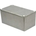 RS PRO Silver Lid Die Cast Aluminium Enclosure 54 mm x 110 mm x 60 mm 146-5303