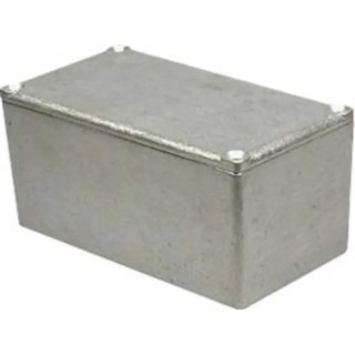 RS PRO Silver Lid Die Cast Aluminium Enclosure 54 mm x 110 mm x 60 mm 146-5303