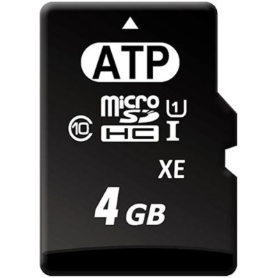 ATP Industrial Grade 4 GB MicroSDHC Memory Card Class 10 UHS 1 U1 AF4GUD3A-WAAIX