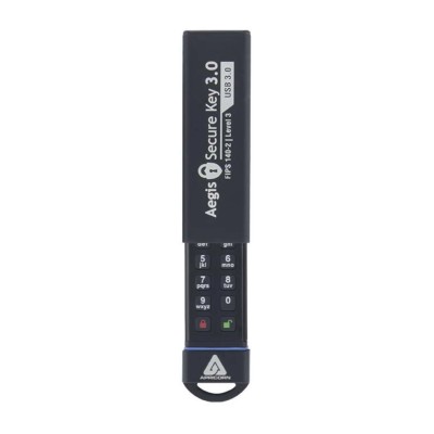 Apricorn 240 GB USB 3.1 Flash Drive with AES 256-bit XTS Hardware Encryption ASK3