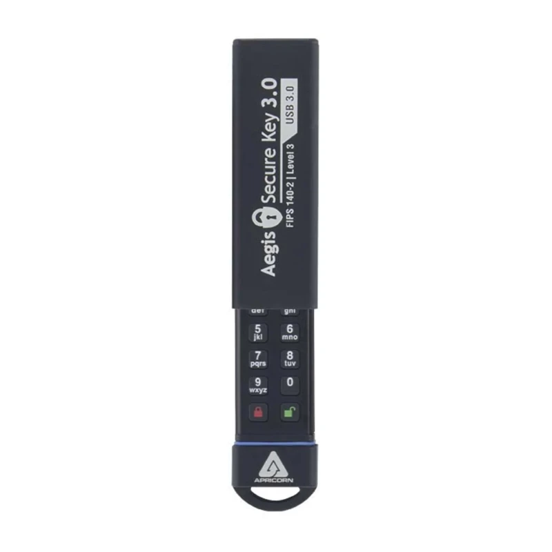 Apricorn 240 GB USB 3.1 Flash Drive with AES 256-bit XTS Hardware Encryption ASK3