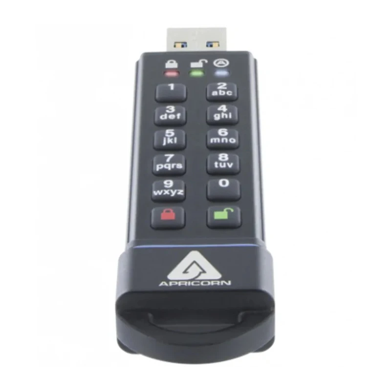Apricorn 240 GB USB 3.1 Flash Drive with AES 256-bit XTS Hardware Encryption ASK3