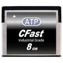 ATP 8 GB Industrial NAND Flash CFast Card SATA Interface 500 Mbps Read Speed AF8GCSI-XACXP
