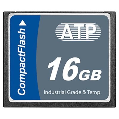 ATP Industrial Grade Compact Flash Card 16 GB SLC NAND Memory 110Mbps Read 80Mbps Write AF16GCFI-TACXP