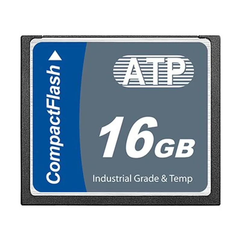 ATP Industrial Grade Compact Flash Card 16 GB SLC NAND Memory 110Mbps Read 80Mbps Write AF16GCFI-TACXP