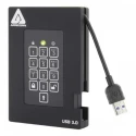 Apricorn Aegis Bio 3 Portable 1TB External HDD USB 3.0 Encrypted Hard Drive A25-3PL256-1000F